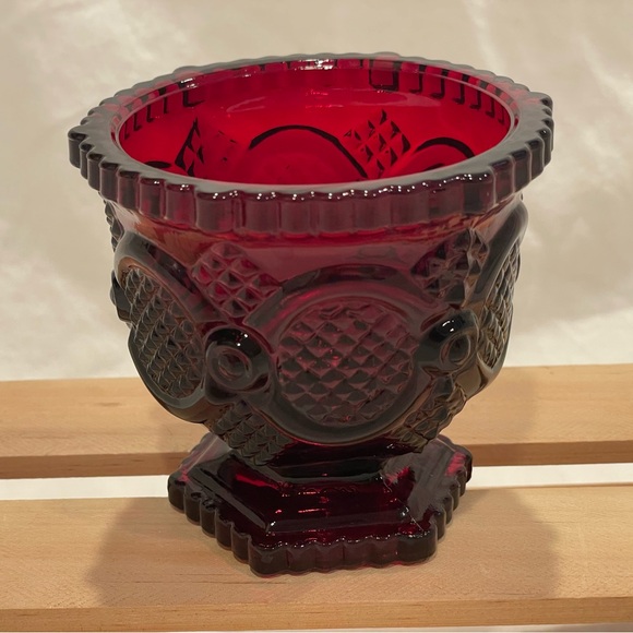 Avon | Kitchen | Bogo Vintage Avon Cape Cod Ruby Red Glass Open Sugar ...